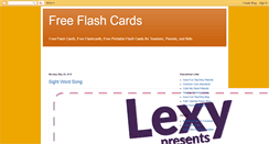 Desktop Screenshot of flashcards.havefunteaching.com