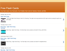 Tablet Screenshot of flashcards.havefunteaching.com
